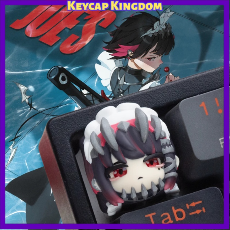 Gaming Accessories Aesthetic - ゼンレスゾーンゼロ エレン・ジョー 3Dプリント樹脂製アーティザンキーキャップ かわいいアニメカスタムキーキャップ メカニカルキーボード ゲーミングギフト