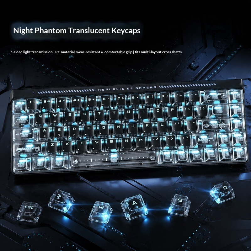 透明バックライトキーキャップ OEM高さ PC素材 クロスシ - Gaming Accessories Aesthetic のレビューと価格