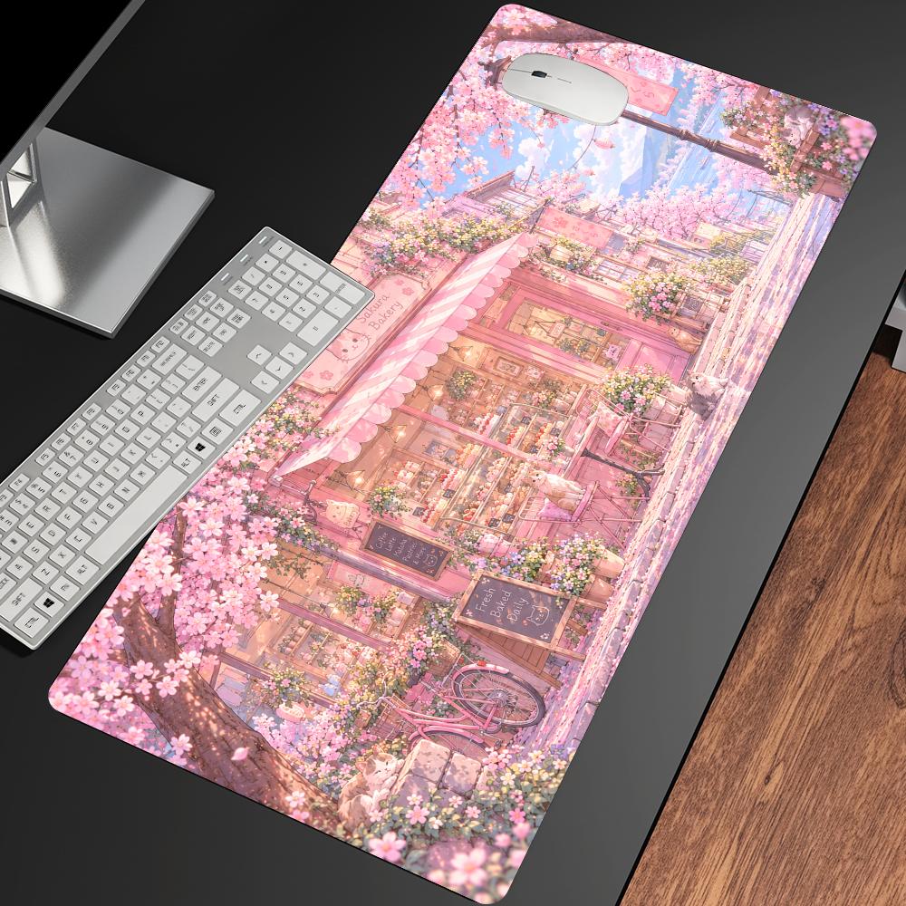 桜柄のデスクマット、テーブルマット、PCアクセサリー、正方形 - Gaming Accessories Shop のレビューと価格